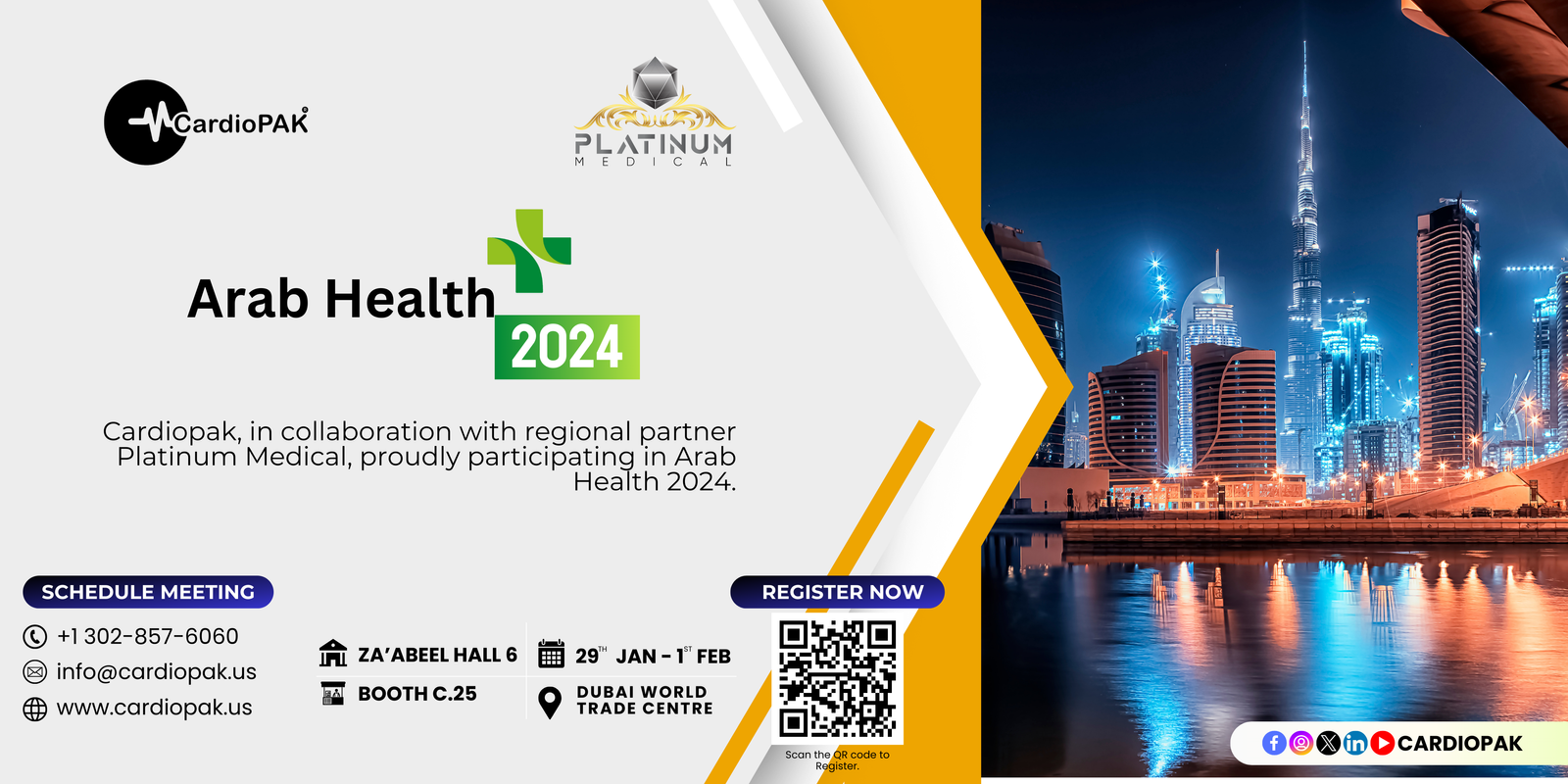 Cardiopak’s Participation at Arab Health 2024 with Platinum Medical